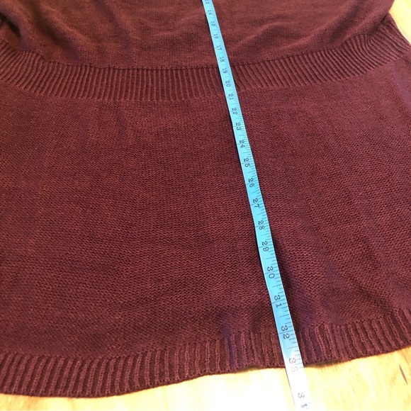 NWT $50 USD Lane Bryant Burgundy Knit 3/4 Long Sleeve Pullover Plus Size 22/24 - Picture 9 of 12